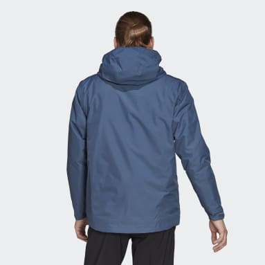 Men TERREX Blue Terrex Multi RAIN.RDY Primegreen Insulated 2L Rain Jacket