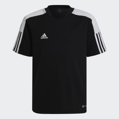 Camiseta Tiro Essentials Negro Niño Fútbol