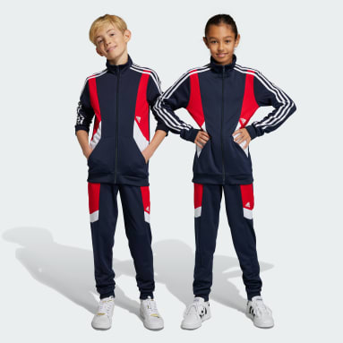 Děti Sportswear modrá Sportovní souprava Colorblock 3-Stripes