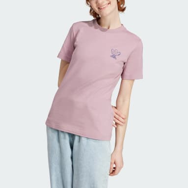 Polo Estampado adidas ADI DASSLER Púrpura Mujer Originals