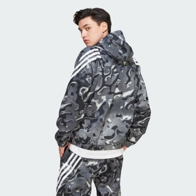 Muži Sportswear biela Mikina s kapucňou Future Icons Allover Print Full-Zip