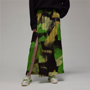 Women Lifestyle Black Y-3 Tech Silk Skirt