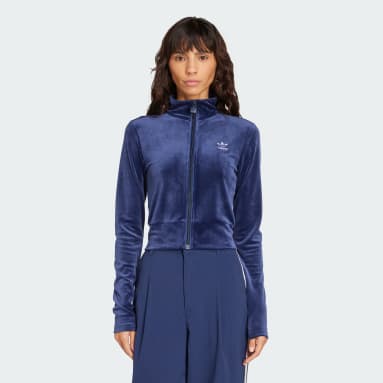 에센셜 벨벳 피티드 트랙 탑