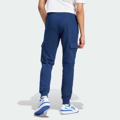 Pantalón Trefoil Essentials Cargo Azul Hombre Originals