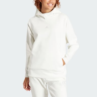 Women's Sportswear White adidas Z.N.E. Made to be Remade Overhead Hoodie