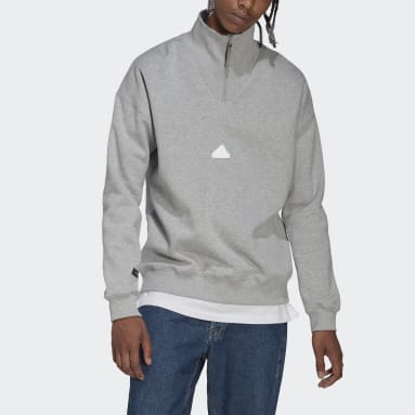 Männer Sportswear 1/4 Zip Sweatshirt Grau