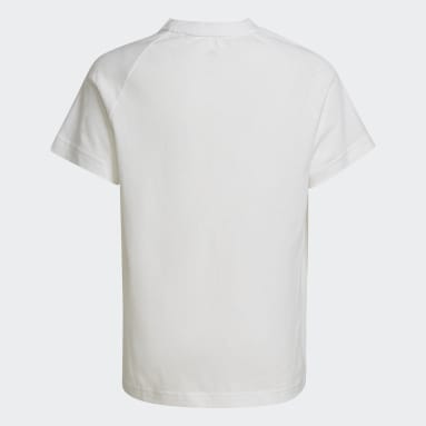 Mädchen Sportswear Dance Metallic-Print T-Shirt Weiß