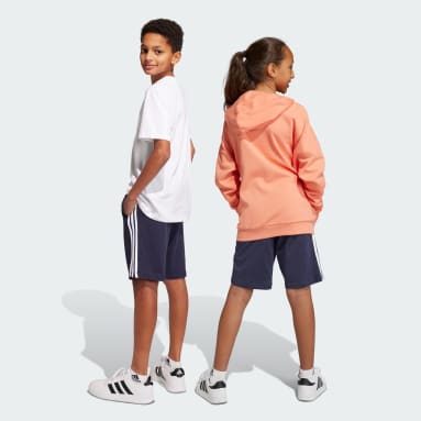 Short en maille à 3 bandes Essentials Bleu Enfants Sportswear