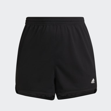 Shorts Pacer 3 Listras Knit (Plus Size) Preto Mulher Training