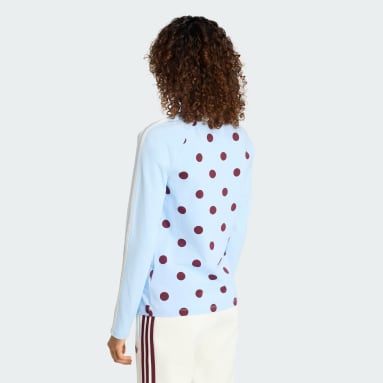 POLKA DOTS SLIM LONG SLEEVE TOP