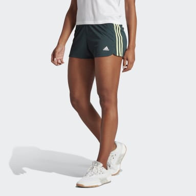 Women's Training Green Pacer 3-Stripes Knit Shorts