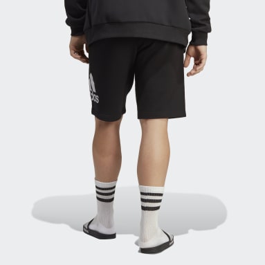 Men Sportswear Black Essentials Big Logo French Terry Shorts