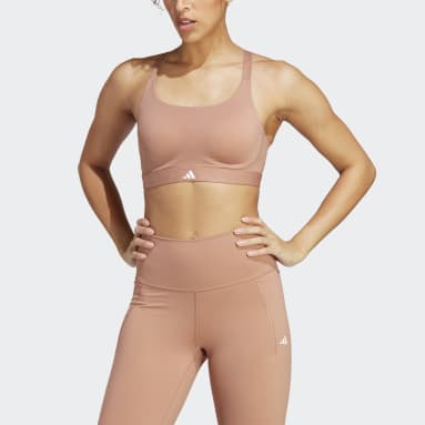 Reggiseno sportivo Tailored Impact Luxe Training High-Support Marrone Donna Fitness & Training