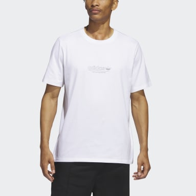 T-shirt à manches courtes 4.0 Strike Through Blanc Hommes Originals