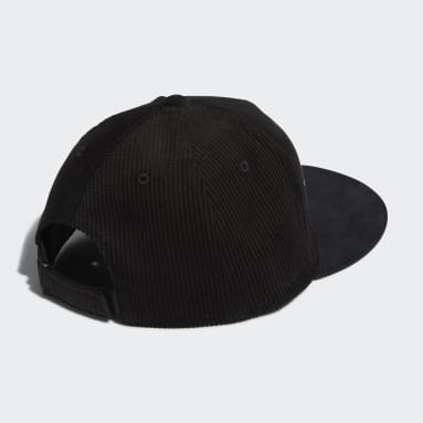 남성 Golf Black 코듀로이 플랫 캡
