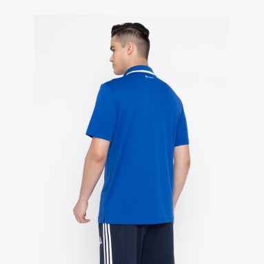 Men Training Blue M CS CB POLO