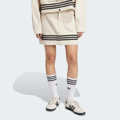 Falda Adibreak de tejido denim dos en uno