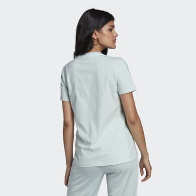 Remera Adicolor Classics Trefoil Azul Mujer Originals