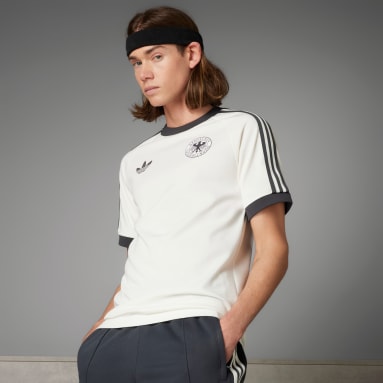Fodbold Hvid Germany Adicolor Classics 3-Stripes T-shirt