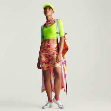 adidas by Stella McCartney Printed Shine Rolltop Bisiklet Taytı