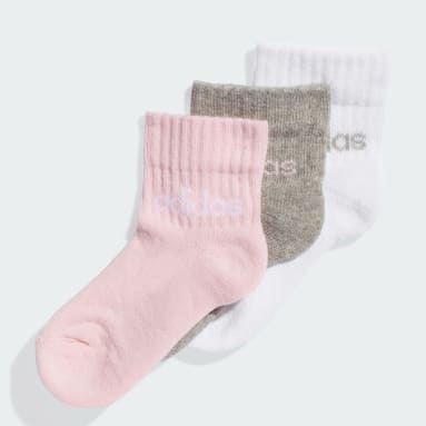 Meias Cano Médio Outlet Value Linear Kids 3 Pares