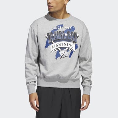 Men's Hockey Grey Lightning Vintage Crew Sweatshirt