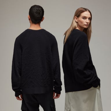 y_3 Black Y-3 니트 크루 스웨터