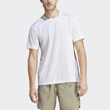 Men Training White Workout Base Logo Tee