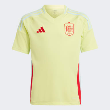 Camiseta segunda equipación España 24 (Adolescentes) Amarillo Niño Fútbol