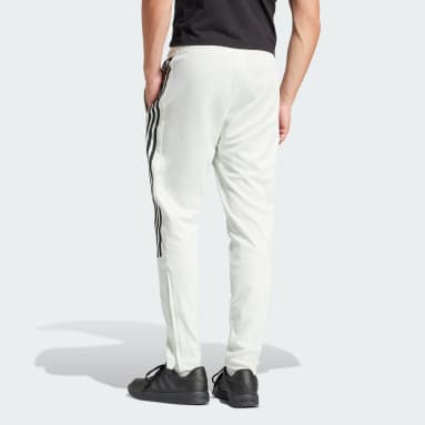 Adidas Tiro 21 Men's Soccer White Black Athletic Bottoms Jogger Track Pant  #489