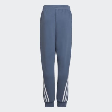 Pantalón Future Icons Tapered-Leg 3 bandas Azul Niño Sportswear