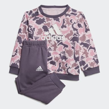 Kinderen Sportswear roze Essentials Allover Print Joggingpak Kids