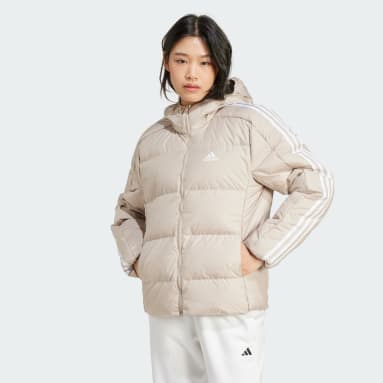 Essentials 3-Stripes Mid Down Hooded Jacket