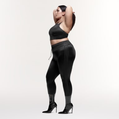 Women's Originals Black Shiny Racerback Bra (Plus Size)