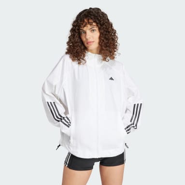 Ladies white adidas jacket on sale