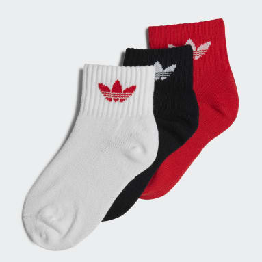 Kids Originals White Mid-Ankle Socks 3 Pairs