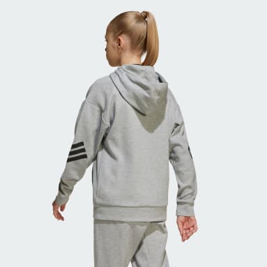 Chaqueta con capucha Future Icons 3 bandas (Adolescentes)