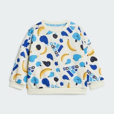 Infants Sportswear Beige Essentials Allover Print Jogger Set Kids