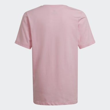 Flower Print Tee Różowy
