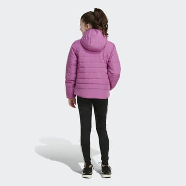 Youth Sportswear Purple Cozy 3-Stripes Puffer Jacket