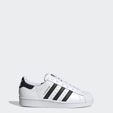 Baskets Femme - ADIDAS ORIGINALS - Superstar Blanc/Rouge - Cuir