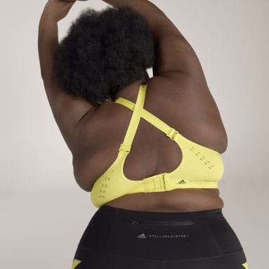 Frauen adidas by Stella McCartney adidas by Stella McCartney TruePace High Support Sport-BH – Große Größen Gelb