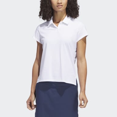 Polo chiné Go-To blanc Femmes Golf