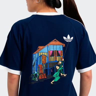 adidas 3 Stripe Tee x Wau