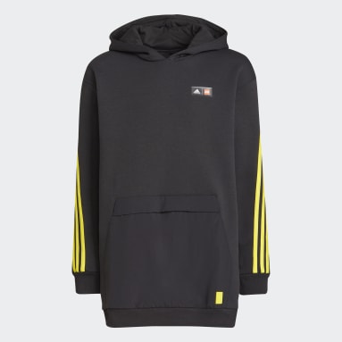 Sweat-shirt à capuche adidas x Classic LEGO® 3-Stripes Pocket Noir Enfants Sportswear