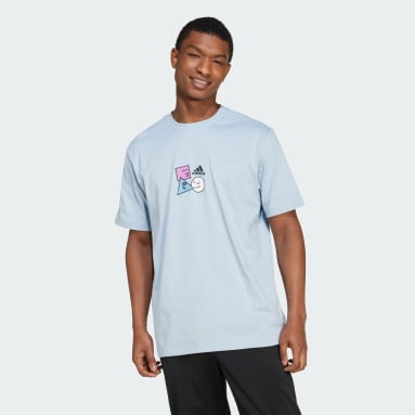 Remeras Estampadas Azul Hombre adidas AR
