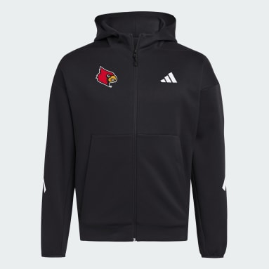 Louisville Cardinals Full Zip Player Travel ZNE Hoodie
