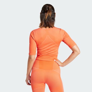 adidas T-shirt Aeroknit Rouge Femmes Fitness Et Training