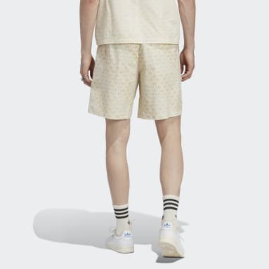 남성 originals Beige 그래픽 모노그램 올오버 프린트 쇼츠