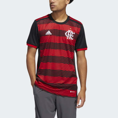 Camiseta Local CR Flamengo 22 Rojo Hombre Fútbol